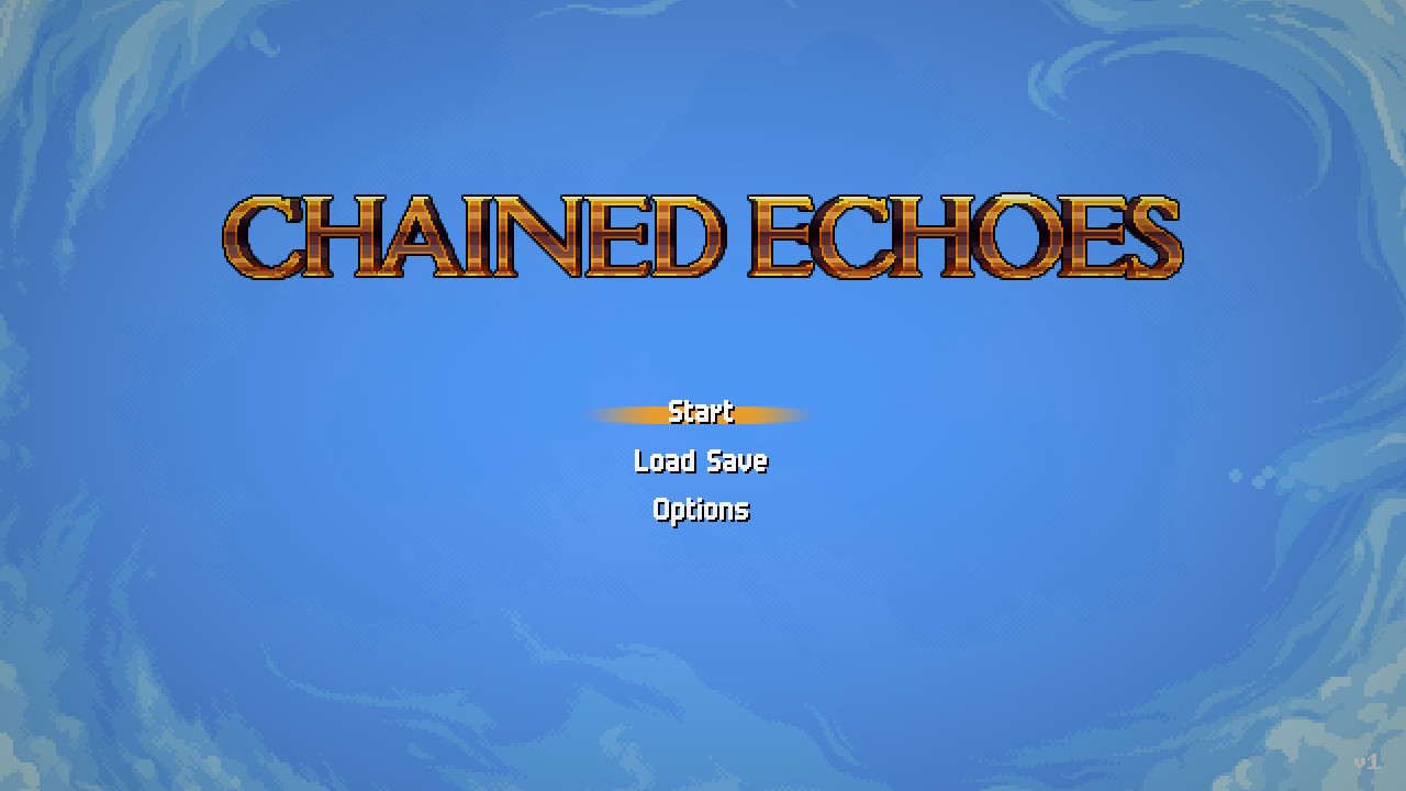 Chained Echoes Nintendo Switch RPG Main Menu