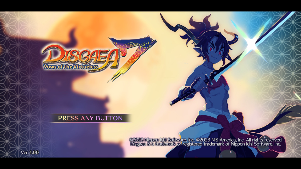 Disgaea 7 Nintendo Switch RPG Main Menu
