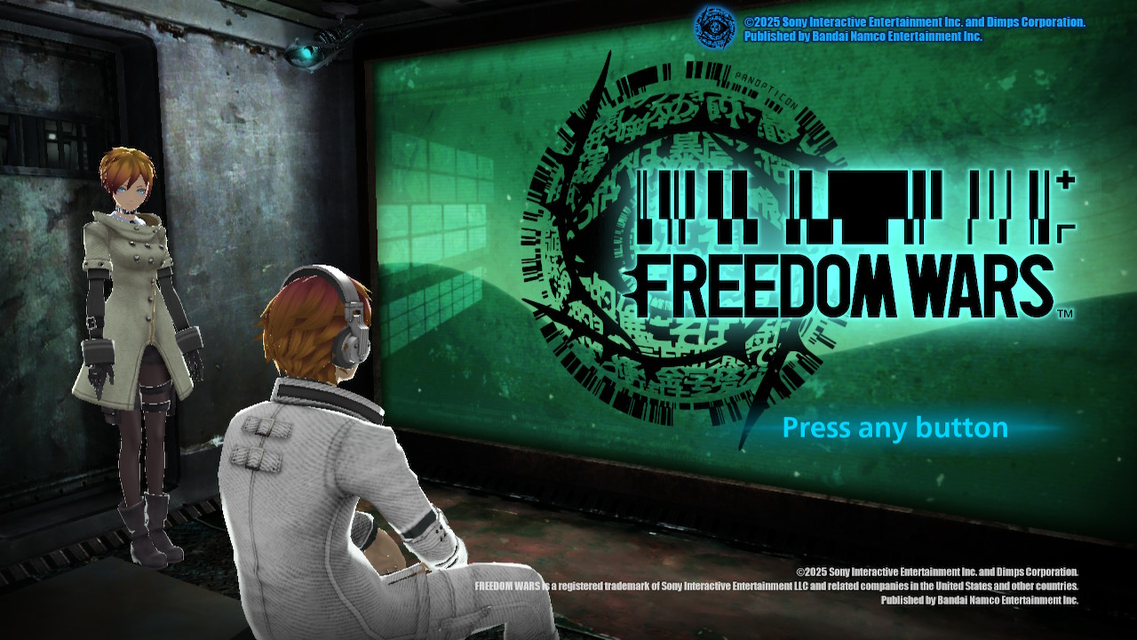 Freedom Wars RPG Nintendo Switch Main Menu