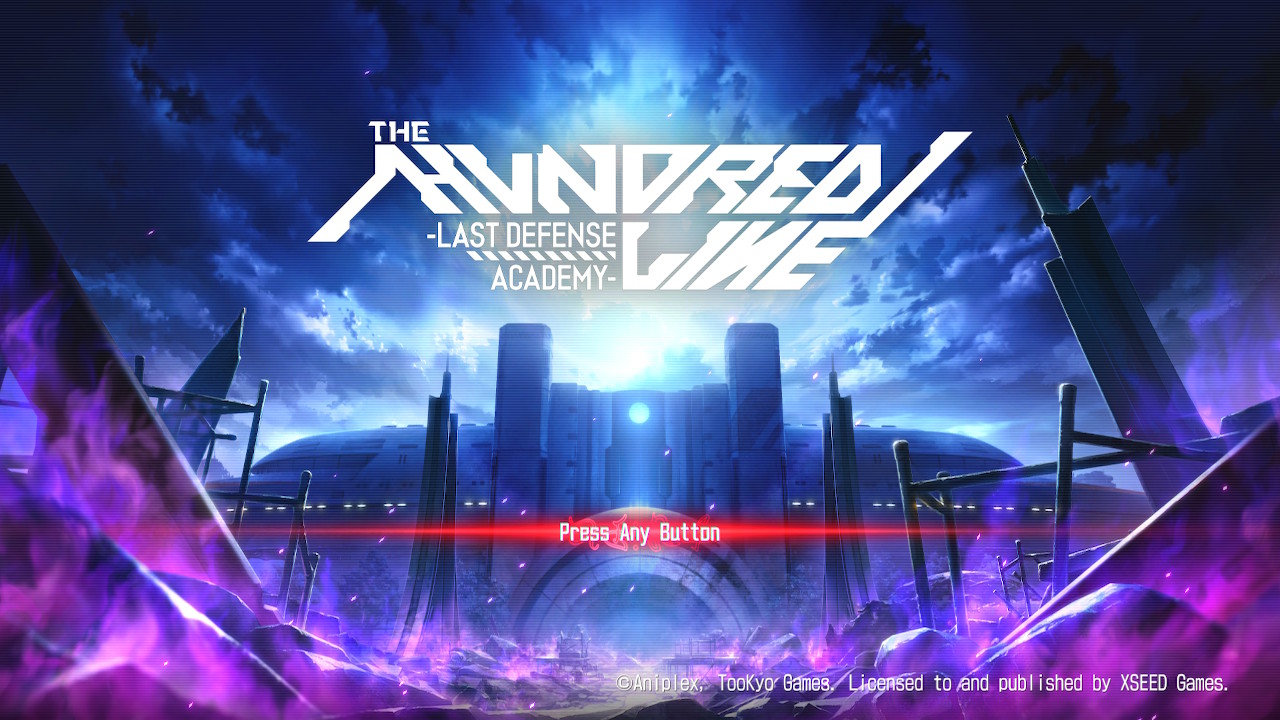 The Hundred Line Last Defense Academy Nintendo Switch Main Menu