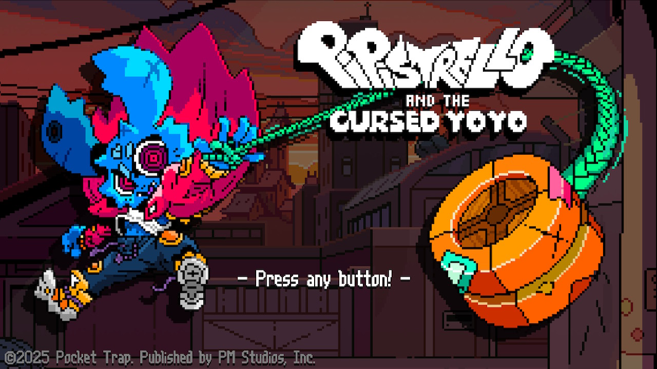 Pipstrello and the Cursed Yoyo Main Menu Nintendo Switch