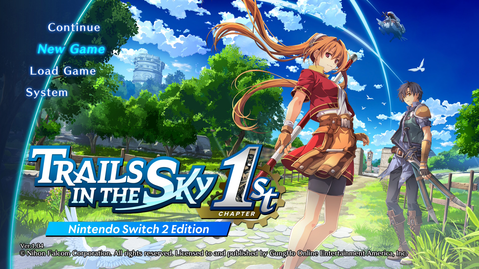 Trails In The Sky First Chapter Main Menu