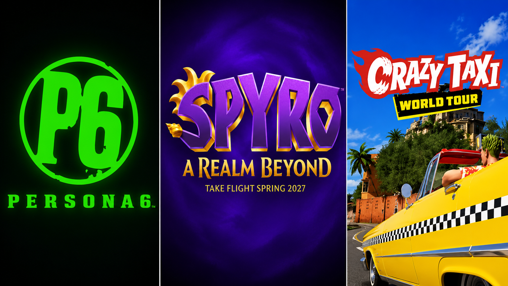 Persona 6, Spyro The Dragon, and Crazy Taxi